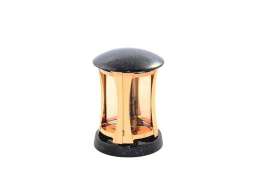 [A355/BRO] Laterne - Metall-Stein (Bronz)