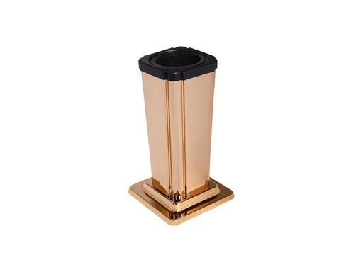 [A376/BRO] Vase quadratisch, gerade - klein (Bronz)