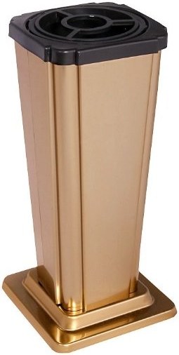 [A394/BRO] Váza čtyřhranná rovná - velká (Bronz)