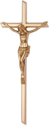 [A1246/BRO] Křížek klasický s Ježíšem 29,5 (Bronz)