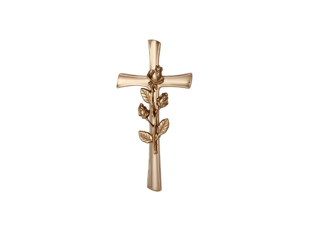 Klassisches Kreuz mit Rose 29,5