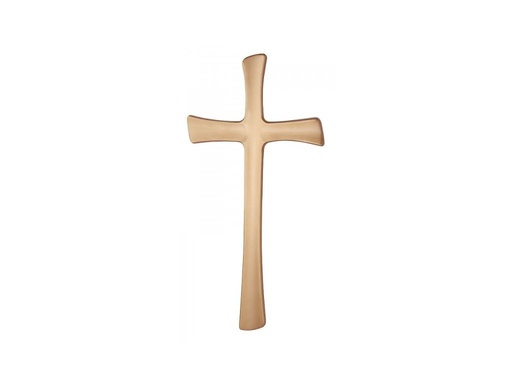 [A1345/BRU] Geformtes, flaches Kreuz 40 (Bronz)