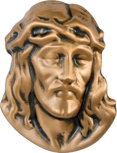 [A862] Jesuskopf 13x10 Bronze