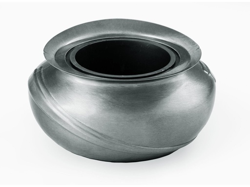 [A3847/BRO] Eingelassene Vase Kamélia (Bronz)