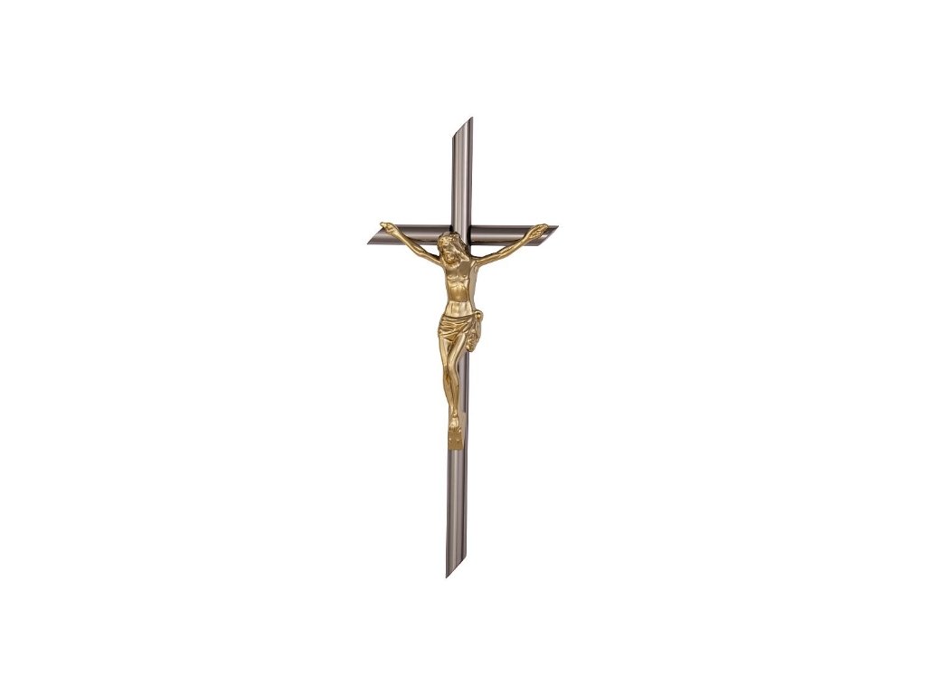 Kreuzförmiger Anhänger mit Jesus, 36 mm