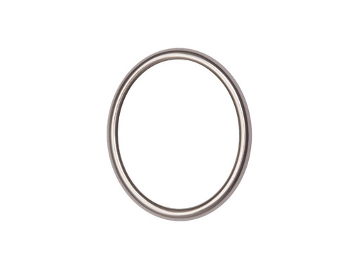 [A3964/11X] Rahmen oval, poliertes Edelstahl (11x15 cm)
