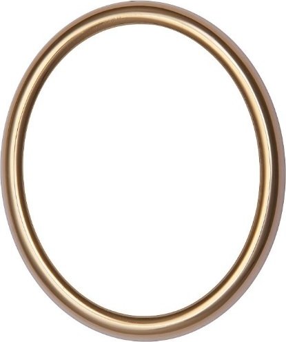 [A3967/11X] Rámeček oválný zlatý (11x15 cm)