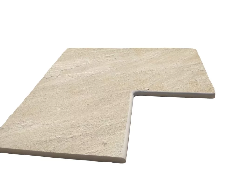 Poolrand Ecke Sandstein MINT 60x35x2 cm