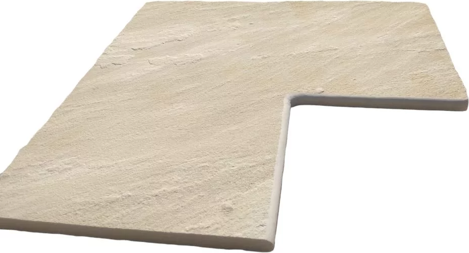 Poolrand Ecke Sandstein MINT 60x35x2 cm