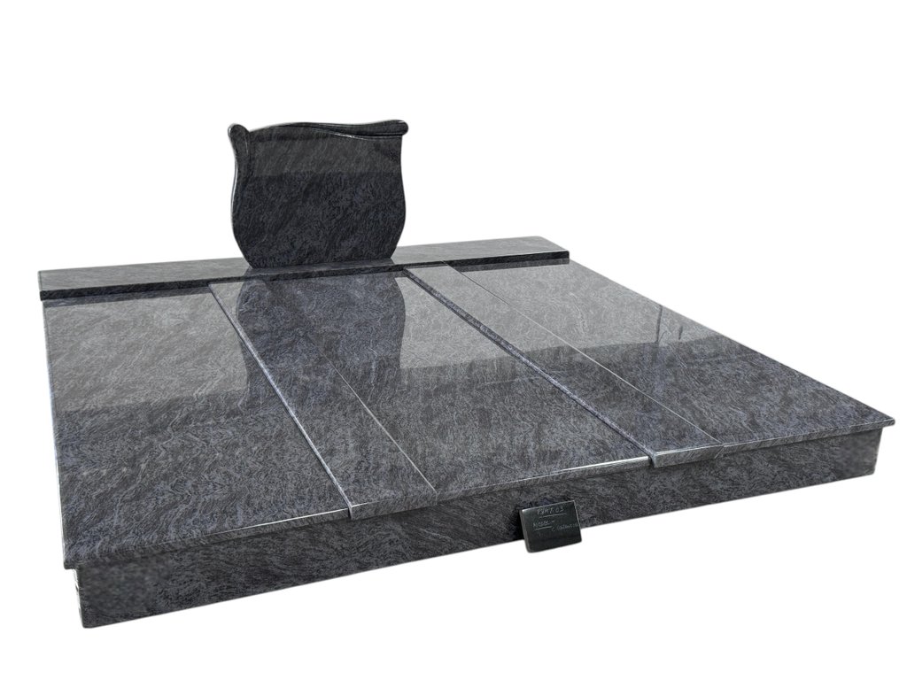 Dreifachgrab Granit Vizag Blue