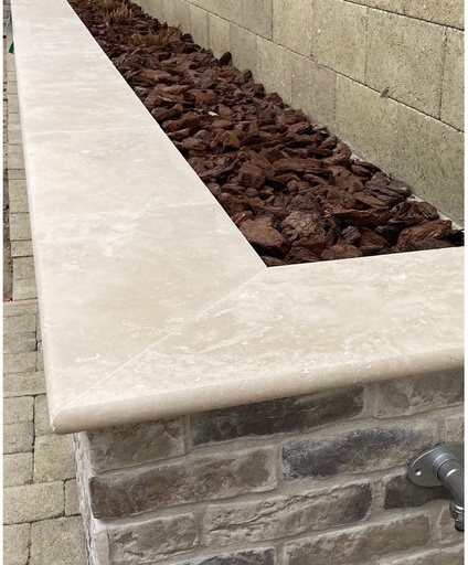 [4185] Parapet Travertin light mix