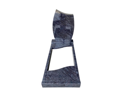 [4267] Einzelgrab Granit Vizag Blue