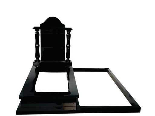 [4288] Doppelgrab Granit Nero Assoluto