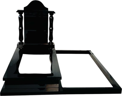 [4288] Dvojhrob žula Nero Assoluto
