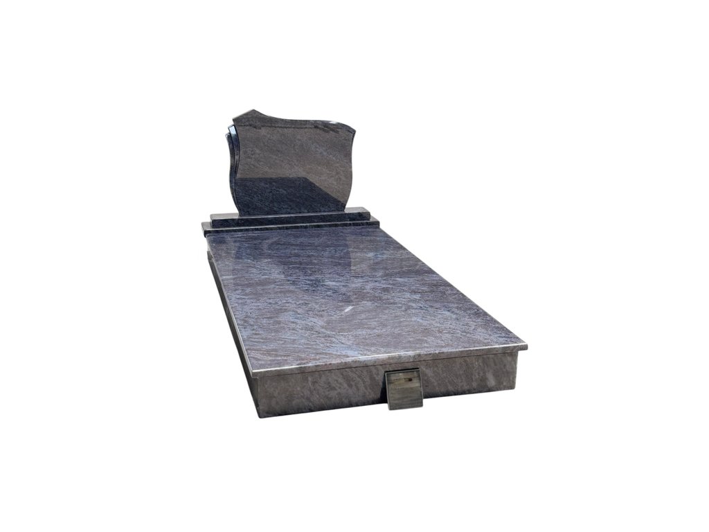 Einzelgrab Granit Vizag Blue