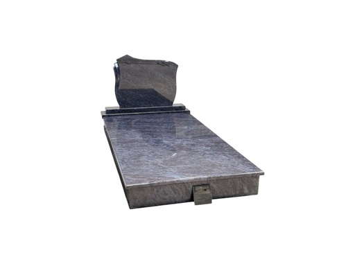 [4308] Einzelgrab Granit Vizag Blue